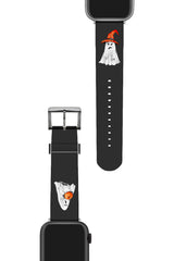 Apple Watch Uyumlu UV Baskılı Silikon Kordon Halloween