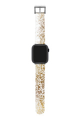 Apple Watch Uyumlu UV Baskılı Silikon Kordon Hexagon