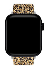 Apple Watch Uyumlu UV Baskılı Silikon Kordon Leo