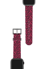 Apple Watch Uyumlu UV Baskılı Silikon Kordon Lips