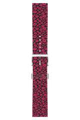 Apple Watch Uyumlu UV Baskılı Silikon Kordon Lips