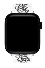 Apple Watch Uyumlu UV Baskılı Silikon Kordon Love