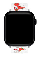 Apple Watch Compatible UV Printed Silicone Band Merry 