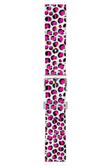 Apple Watch Uyumlu UV Baskılı Silikon Kordon Pinky