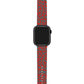 Apple Watch Uyumlu UV Baskılı Silikon Kordon Red Point