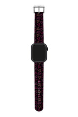 Apple Watch Uyumlu UV Baskılı Silikon Kordon Triangle