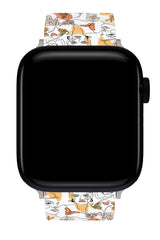 Apple Watch Uyumlu UV Baskılı Silikon Kordon Womenity