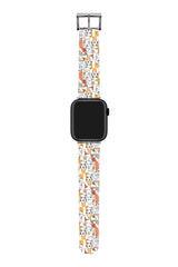 Apple Watch Uyumlu UV Baskılı Silikon Kordon Womenity