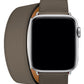 Apple Watch Uyumlu Spiralis Deri Kordon Vizon  bikordon