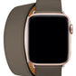 Apple Watch Compatible Spiralis Leather Band Mink 