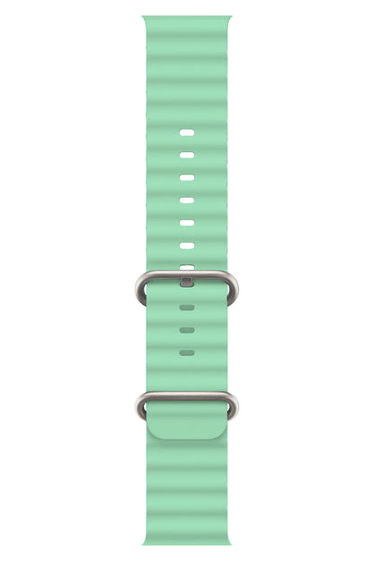 Apple Watch Uyumlu Ocean Silikon Kordon Aqua  bikordon