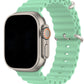 Apple Watch Uyumlu Ocean Silikon Kordon Aqua