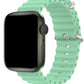 Apple Watch Compatible Ocean Silicone Band Aqua 