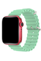 Apple Watch Uyumlu Ocean Silikon Kordon Aqua