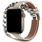 Apple Watch Uyumlu Double Tour Deri Kordon Auro  bikordon