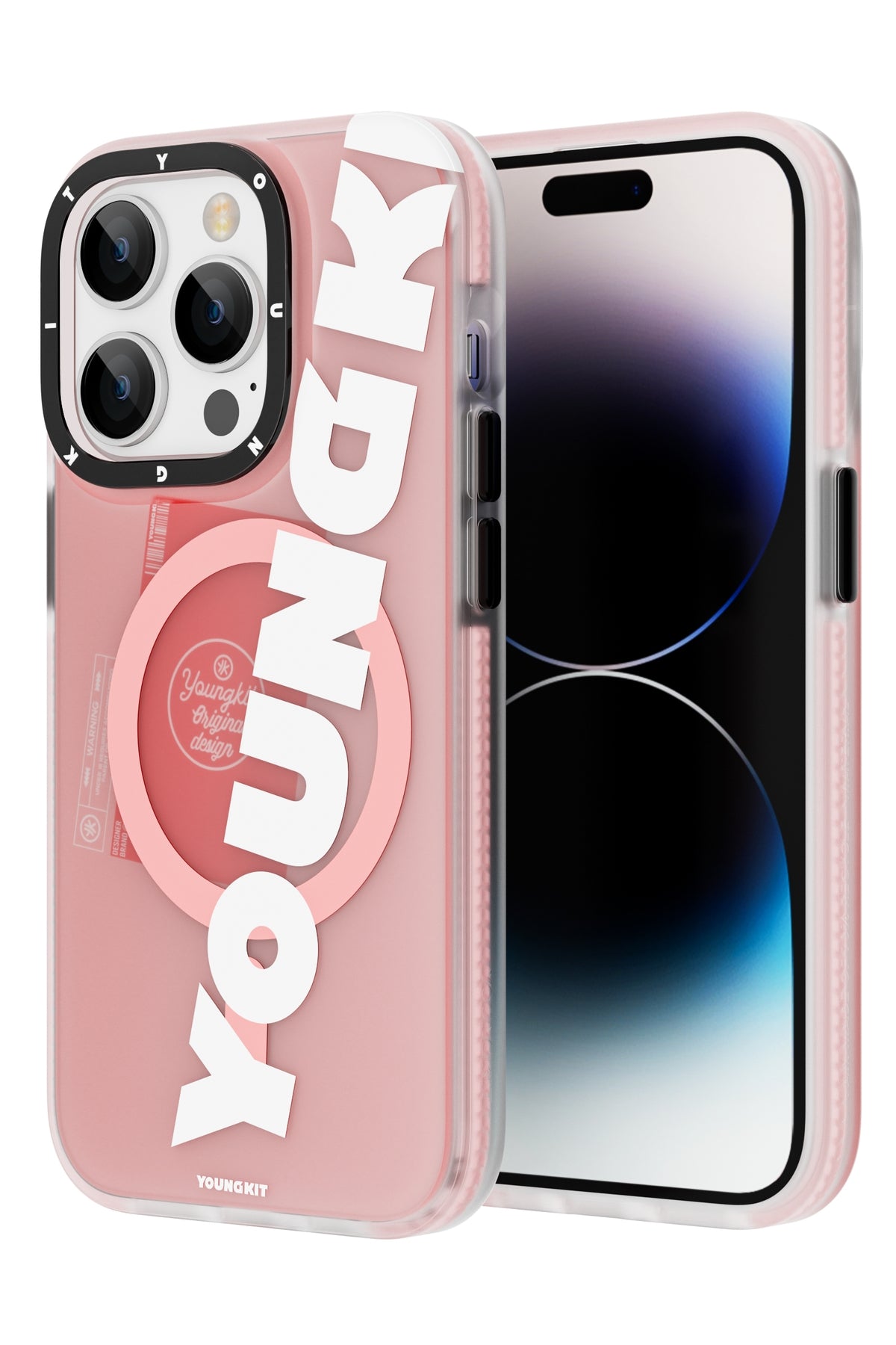 Youngkit Binfen iPhone 14 Pro Max Magsafe Pembe Kılıf