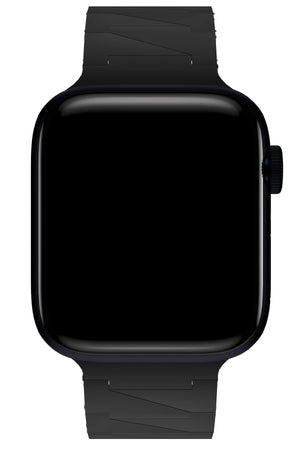 Apple Watch Uyumlu Cross Loop Silikon Kordon Blackstone  bikordon