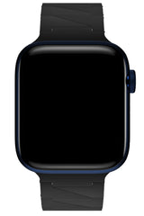 Apple Watch Compatible Cross Loop Silicone Band Blackstone 