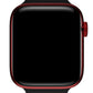 Apple Watch Uyumlu Cross Loop Silikon Kordon Blackstone  bikordon