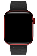 Apple Watch Uyumlu Cross Loop Silikon Kordon Blackstone