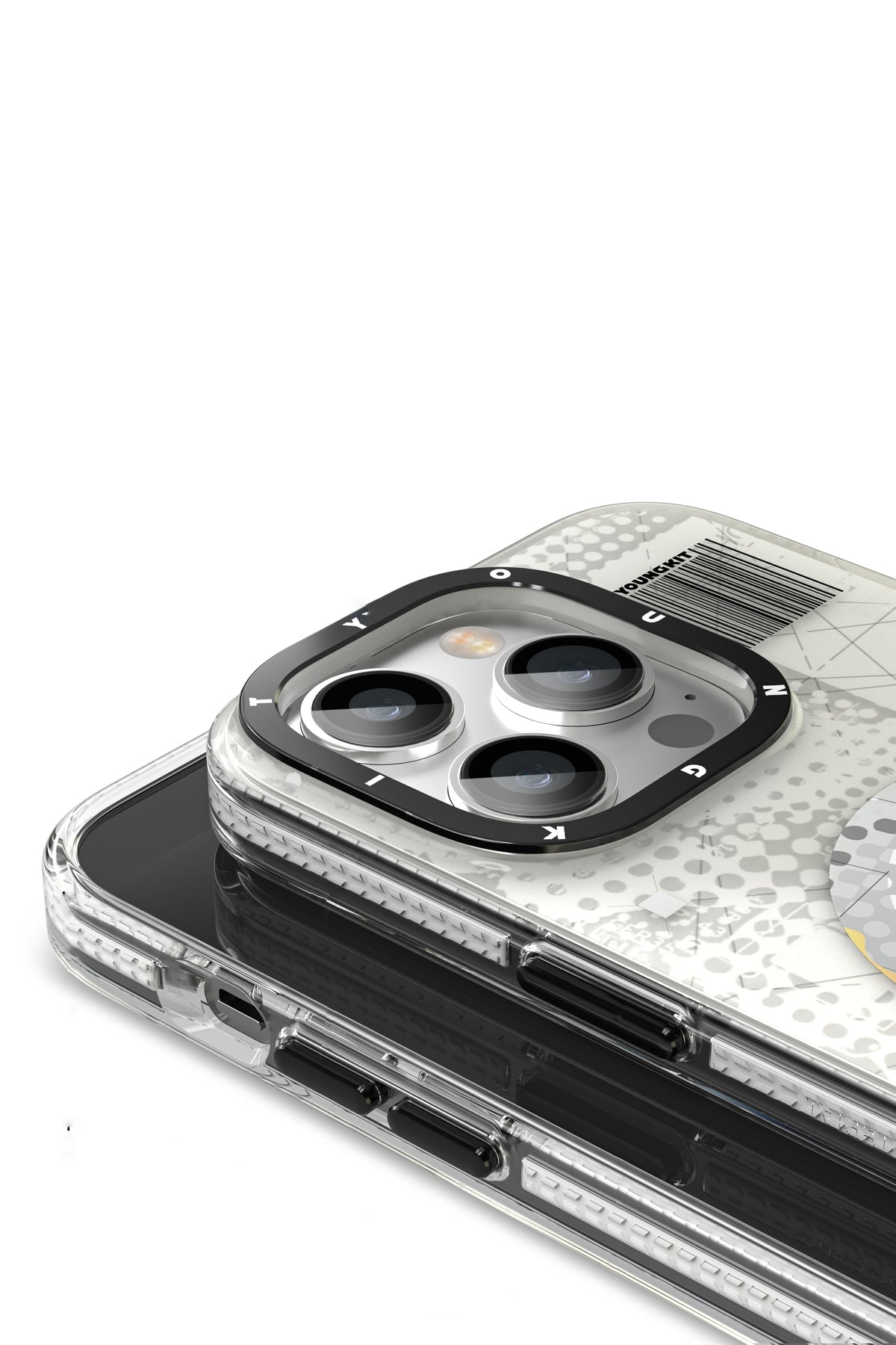 Youngkit Kamuflaj iPhone 14 Pro Max Magsafe Beyaz Kılıf  Youngkit