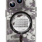 Youngkit Camouflage iPhone 14 Pro Max Magsafe Purple Case 