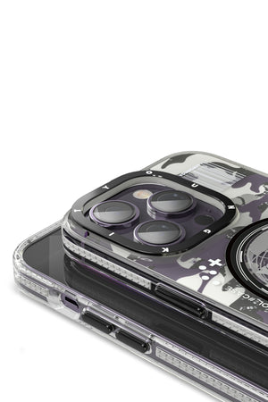 Youngkit Kamuflaj iPhone 14 Pro Magsafe Mor Kılıf  Youngkit
