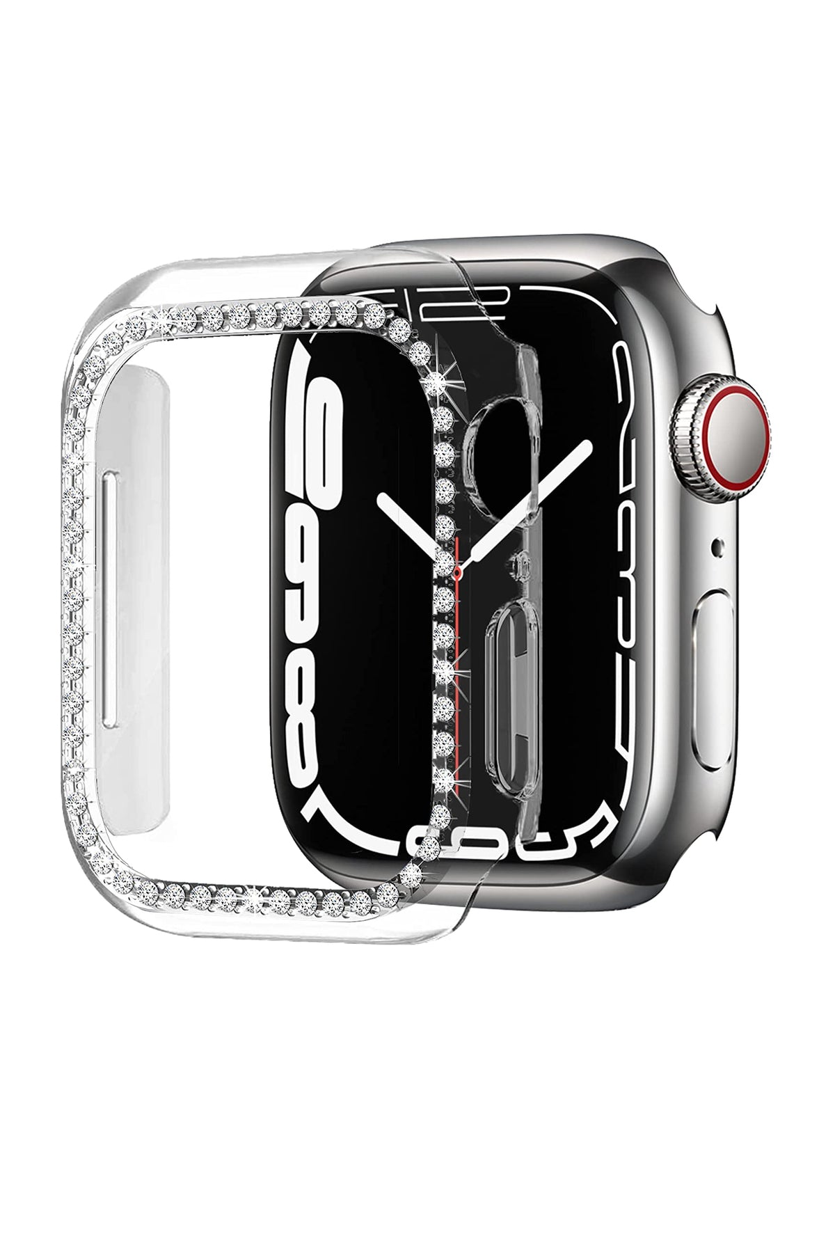 Apple Watch Compatible Bumper Stone Shiny Case Clearity 