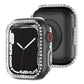 Apple Watch Uyumlu Bumper Taşlı Parlak Kasa Clearity