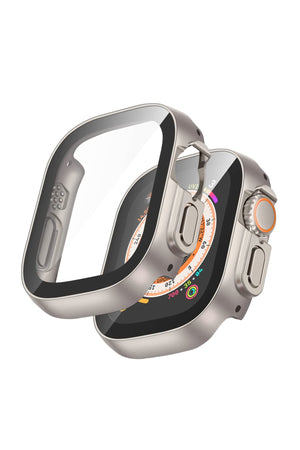Apple Watch Ultra Uyumlu Ekran Koruyucu Kasa Starlight 49mm bikordon
