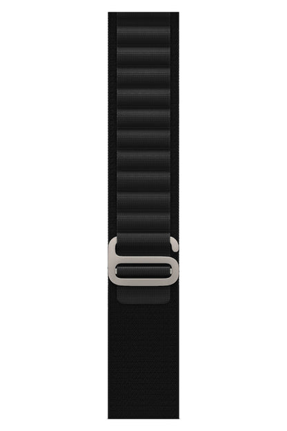 Apple Watch Uyumlu Alpine Loop Kordon Ebony