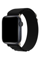 Apple Watch Uyumlu Alpine Loop Kordon Ebony