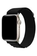 Apple Watch Uyumlu Alpine Loop Kordon Ebony