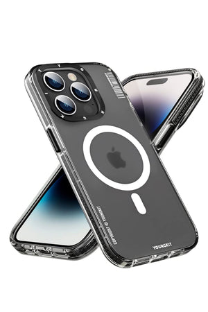 Youngkit Exquisite iPhone 14 Pro Magsafe Siyah Kılıf  Youngkit