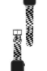 Apple Watch Uyumlu UV Baskılı Silikon Kordon Flag