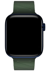 Apple Watch Uyumlu Cross Loop Silikon Kordon Forest