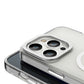 Youngkit Glaze iPhone 14 Pro Max Transparent Case with Silver Camera Frame 