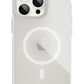 Youngkit Glaze iPhone 14 Pro Şeffaf Kılıf Gümüş Kamera Çerçeveli