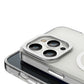 Youngkit Glaze iPhone 14 Pro Şeffaf Kılıf Gümüş Kamera Çerçeveli  Youngkit