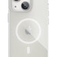 Youngkit Glaze iPhone 14 Plus Şeffaf Kılıf Gümüş Kamera Çerçeveli