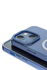 Youngkit Glaze iPhone 14 Transparent Case Blue Camera Framed 