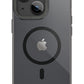Youngkit Glaze iPhone 14 Şeffaf Kılıf Siyah Kamera Çerçeveli  Youngkit