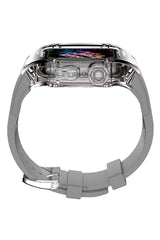 Apple Watch Uyumlu Armor Loop Şeffaf Kasa Koruyucu Graygate Silikon Kordon