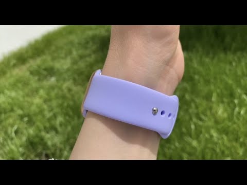 Apple Watch Uyumlu Silikon Spor Kordon Mauve bikordon