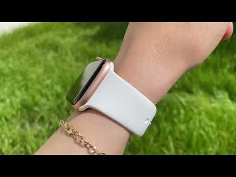 Apple Watch Uyumlu Silikon Spor Kordon Beyaz bikordon