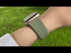 Apple Watch Uyumlu Silikon Spor Kordon Davy Yeşil