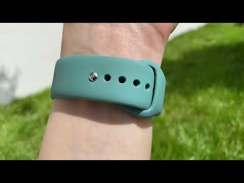 Apple Watch Uyumlu Silikon Spor Kordon Çam Yeşili bikordon
