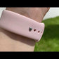 Apple Watch Uyumlu Silikon Spor Kordon Kum Pembe bikordon