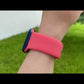 Apple Watch Compatible Silicone Sport Band Pomegranate Flower