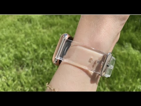 Apple Watch Uyumlu Şeffaf Silikon Kordon Shadow bikordon